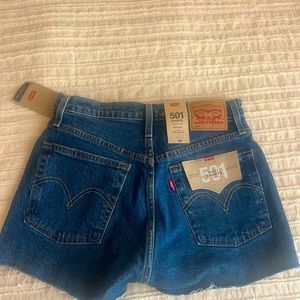 Levi high rise 501 shorts